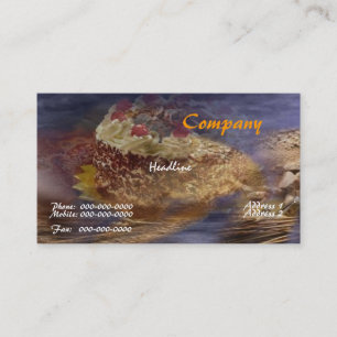 Black Forest Cake Business Card Visitenkarte