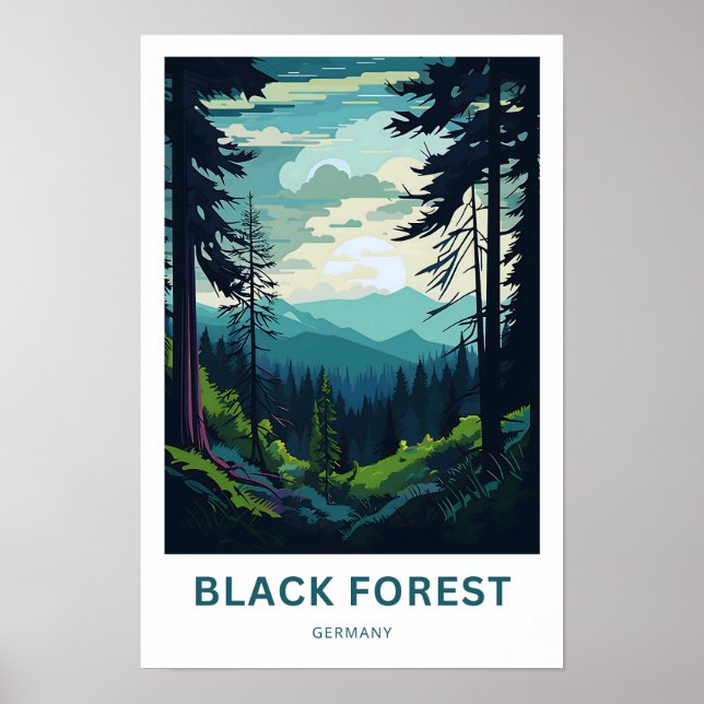 Black Forest Germany Travel Print Poster (Vorne)