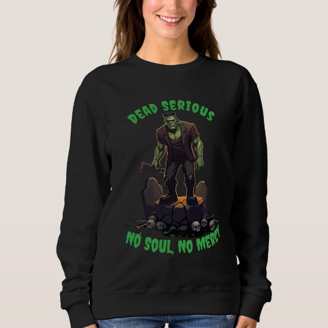 🖤 Black Frankenstein Halloween Sweatshirt 💀 U 🎃 (Vorderseite)