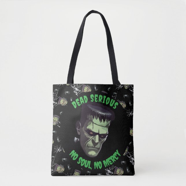 🖤 Black Frankenstein Halloween Tobag Tasche (Vorderseite)