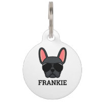 Black French Bulldog PID-Tag