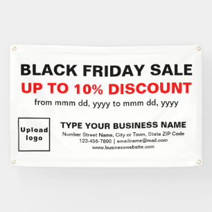 Black Friday Angebot auf weißem rechteckigen Banne Banner
