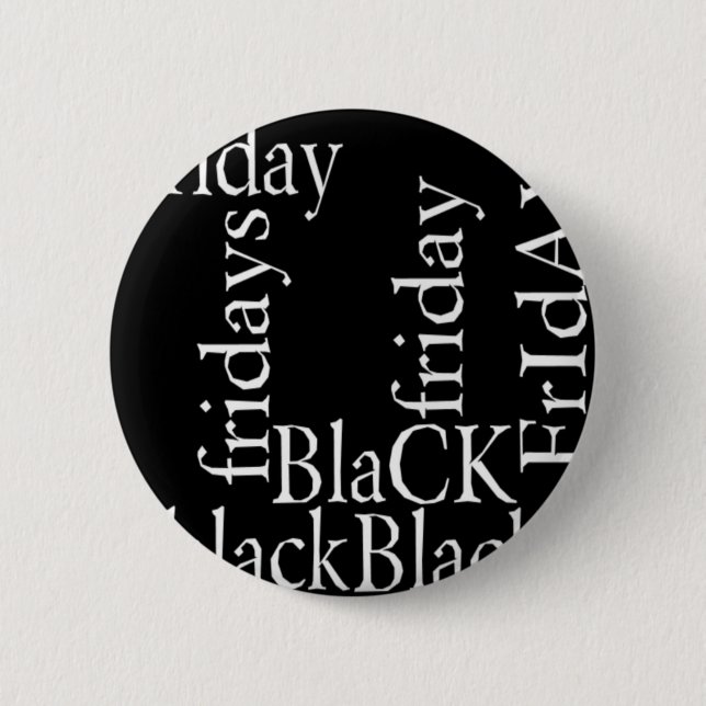 Black Friday Design Button (Vorderseite)