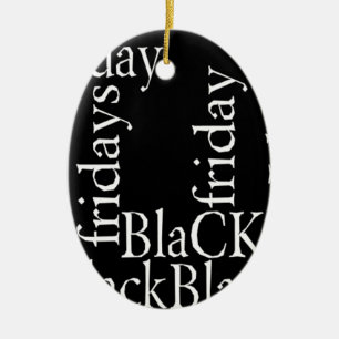 Black Friday Design Keramik Ornament