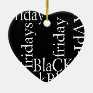 Black Friday Design Keramikornament