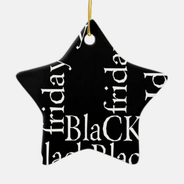 Black Friday Design Keramikornament (Vorne)