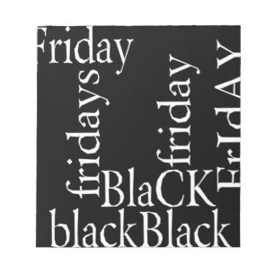 Black Friday Design Notizblock
