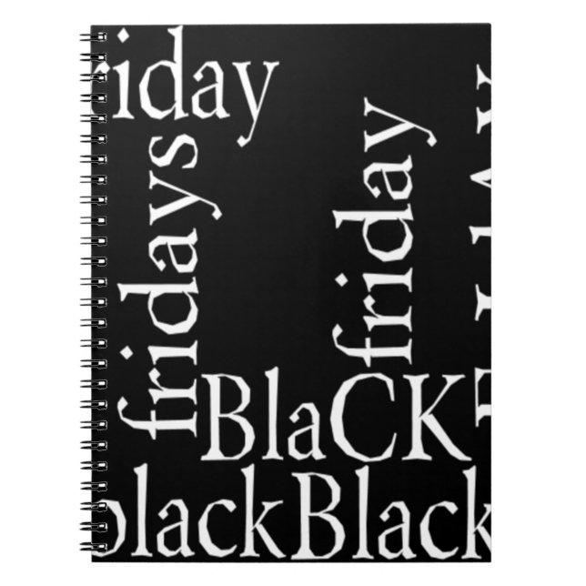 Black Friday Design Notizblock (Vorderseite)