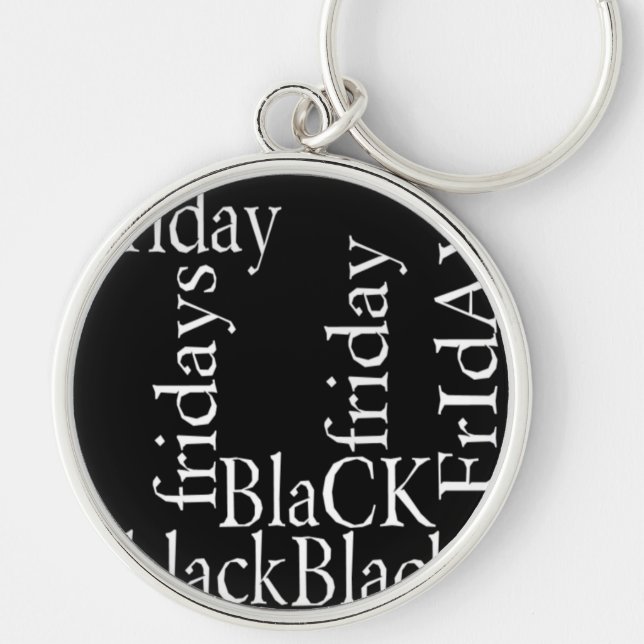 Black Friday Design Schlüsselanhänger (Vorne)