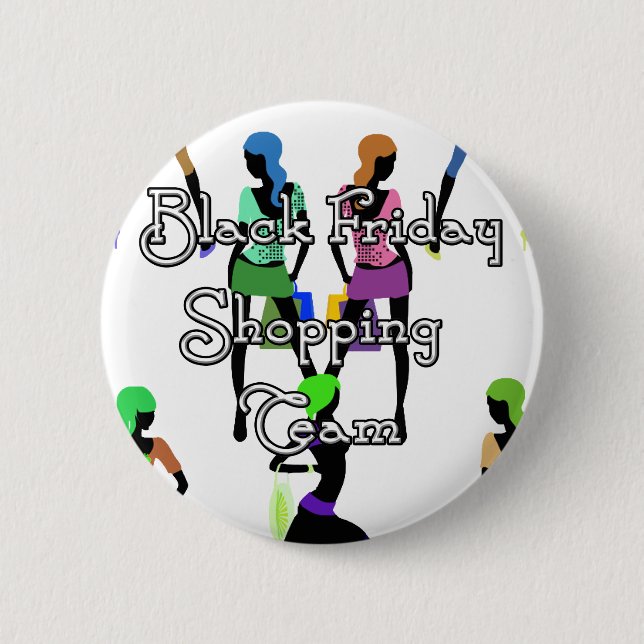 Black Friday Glamour Girls Button (Vorderseite)