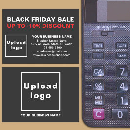 Black Friday Sale auf der Black Enclosure Card Begleitkarte