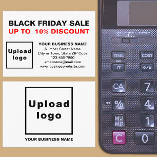 Black Friday Sale auf der weißen Umschließkarte Begleitkarte