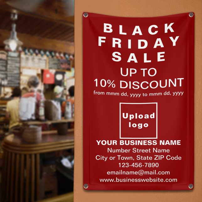Black Friday Sale auf rotem Banner (Black Friday Sale on red banner)