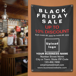Black Friday Sale auf schwarzem Banner
