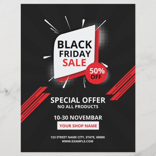 Black Friday Sale Flyer (Vorne)