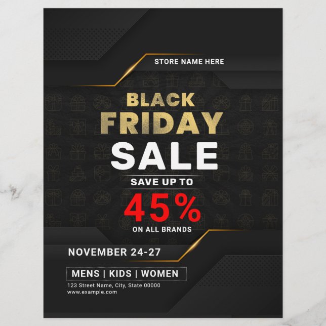 Black Friday Sale Flyer (Vorne)