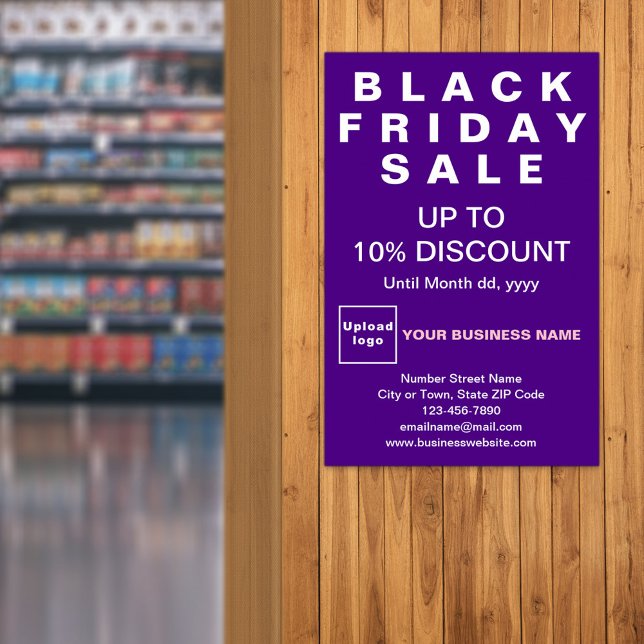 Black Friday Sale Lila Poster (Black Friday Sale on purple poster)