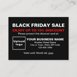 Black Friday Sale mit Black Discount Card Rabattkarte