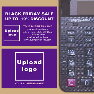 Black Friday Sale mit Lila Einschließkarte Begleitkarte