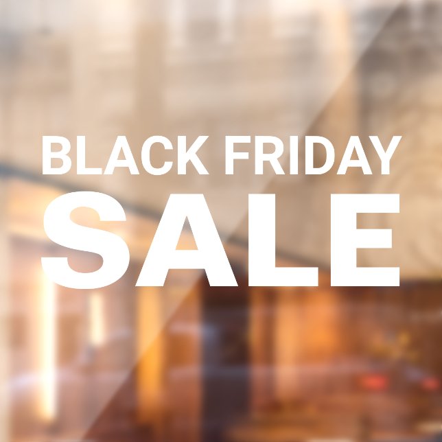 Black Friday Sale Sign Fensteraufkleber (Blatt 2)