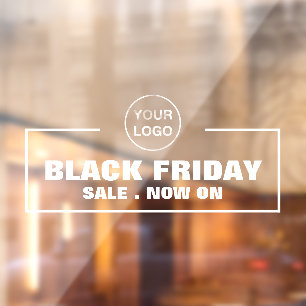 Black Friday Sale und Geschäft-Logo Fensteraufkleber