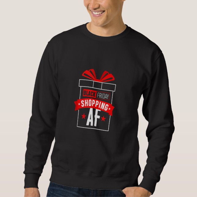 Black Friday Shopping Af Team Matching Paare Sweatshirt (Vorderseite)