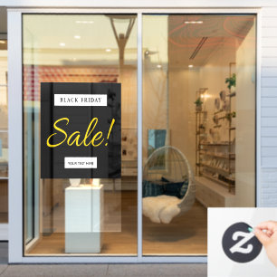 Black Friday Store Verkauf Zeichen hinzufügen Sie Fensteraufkleber