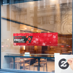 BLACK FRIDAY SUPER SALE Lange Banner Fensterklamme Fensteraufkleber
