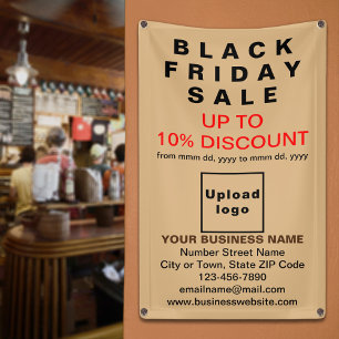Black Friday Vente sur la bannière Brown légère