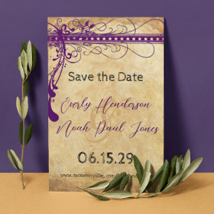 Black Funky Elegant Wirbel Hochzeitssache speicher Save The Date