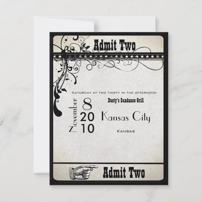 Black Funky Textured Wirbel Wedding Response Cards RSVP Karte (Vorderseite)