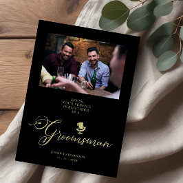 Black Funny Foto Vorschlag Hochzeit Trauzeuge