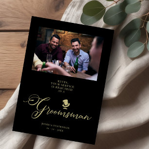 Black Funny Foto Vorschlag Hochzeit Trauzeuge