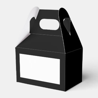 Black Gable Favor Box Geschenkschachtel