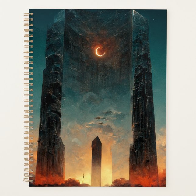 Black Gate Fantasy Sci-Fi Kunst Planer (Vorderseite)