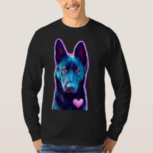 Black German Shepherd Gift for Dog Lovers Eigentüm T-Shirt