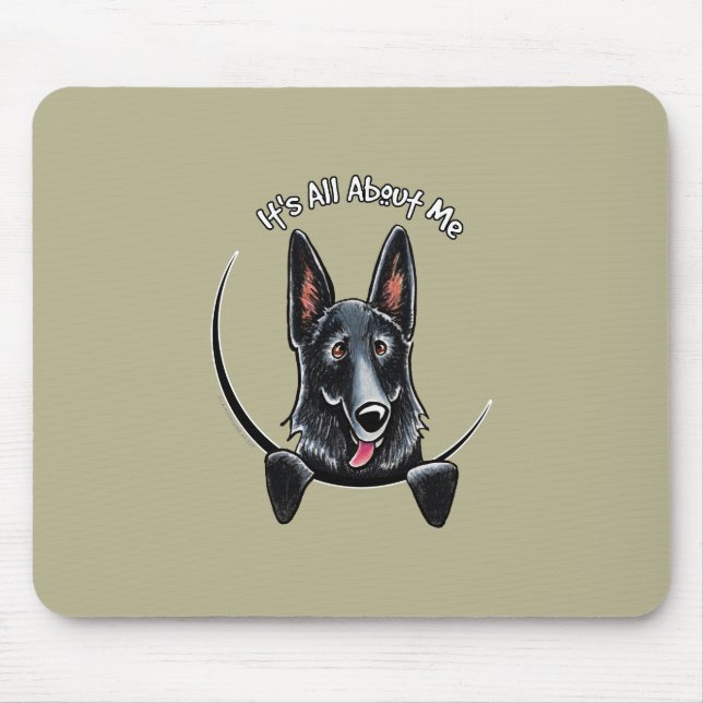 Black German Shepherd IAAM Mousepad (Vorne)