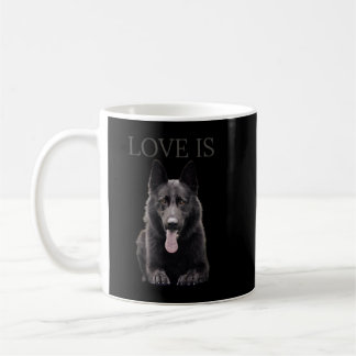 Black German Shepherd Shirt Schäfer TShirt Dog Mam Kaffeetasse