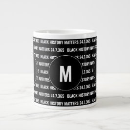 BLACK-GESCHICHTE-MATERIALIEN Jumbo-Tasse