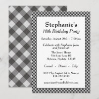 Black Gingham Karos Muster für Jeden Anlaß