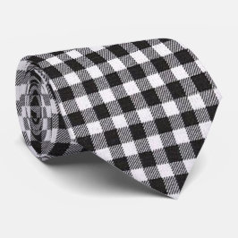 Black Gingham Krawatte