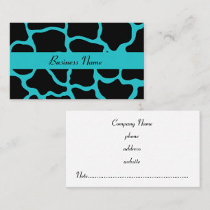 Black Giraffe Business Card Visitenkarte