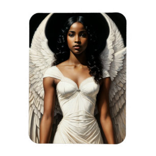 Black Girl Angel Magnet