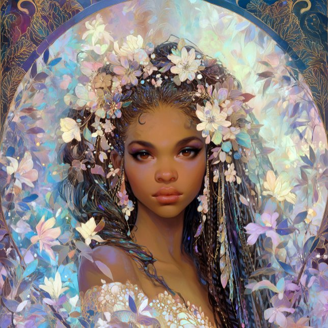 Black Girl Black Queen Fantasy Art Goddess Poster (Von Creator hochgeladen)
