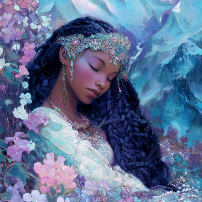 Black Girl Black Queen Fantasy Art Goddess Poster (Von Creator hochgeladen)