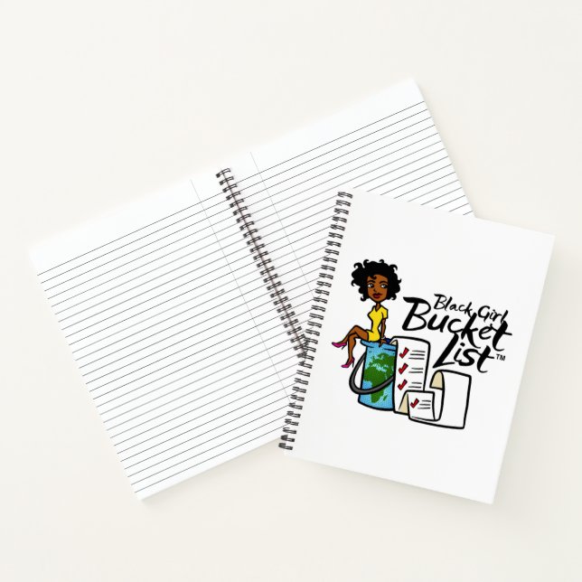 Black Girl Bucket List Spiral Notebook Notizbuch (Innenseite)