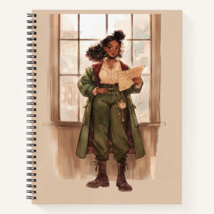 Black Girl Dark Academia Writers Notizbuch