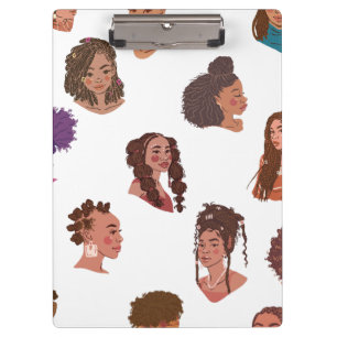 Black Girl Hairstyles Klemmbrett