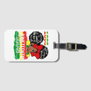 Black Girl Juneteenth 1865 Celebrate Indepedence D Gepäckanhänger