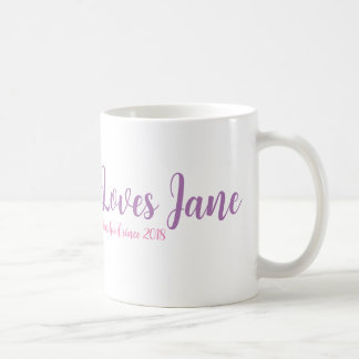 Black Girl Loves Jane Classic Mug en blanc